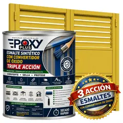 EPOXY - ESMALTE SINTETICO - CONVERTIDOR OXIDO - 1-8 GALÓN - AMARILLO LIMÓN