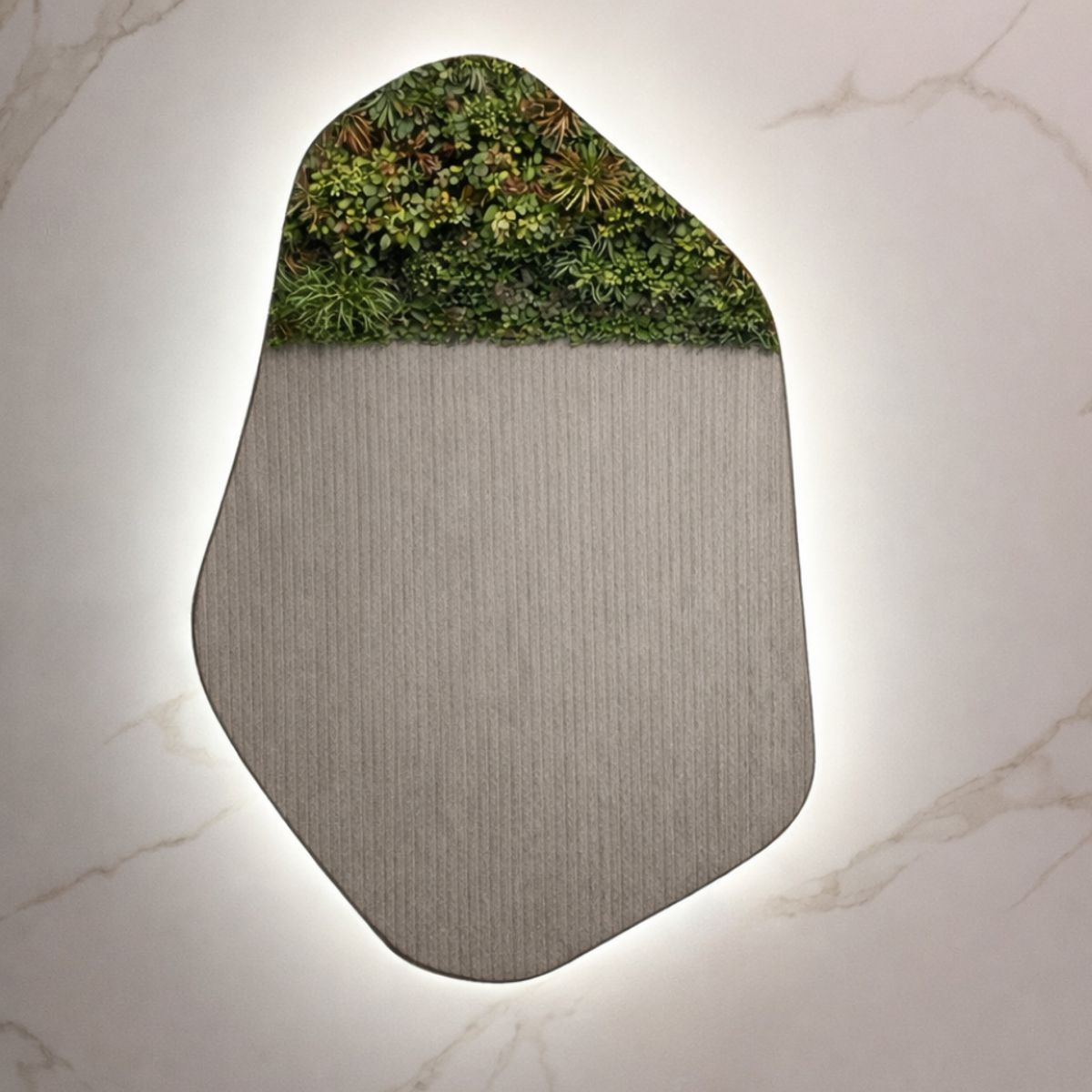 GENERICO - Espejo LED Irregular Sin Marco 80x50 cm