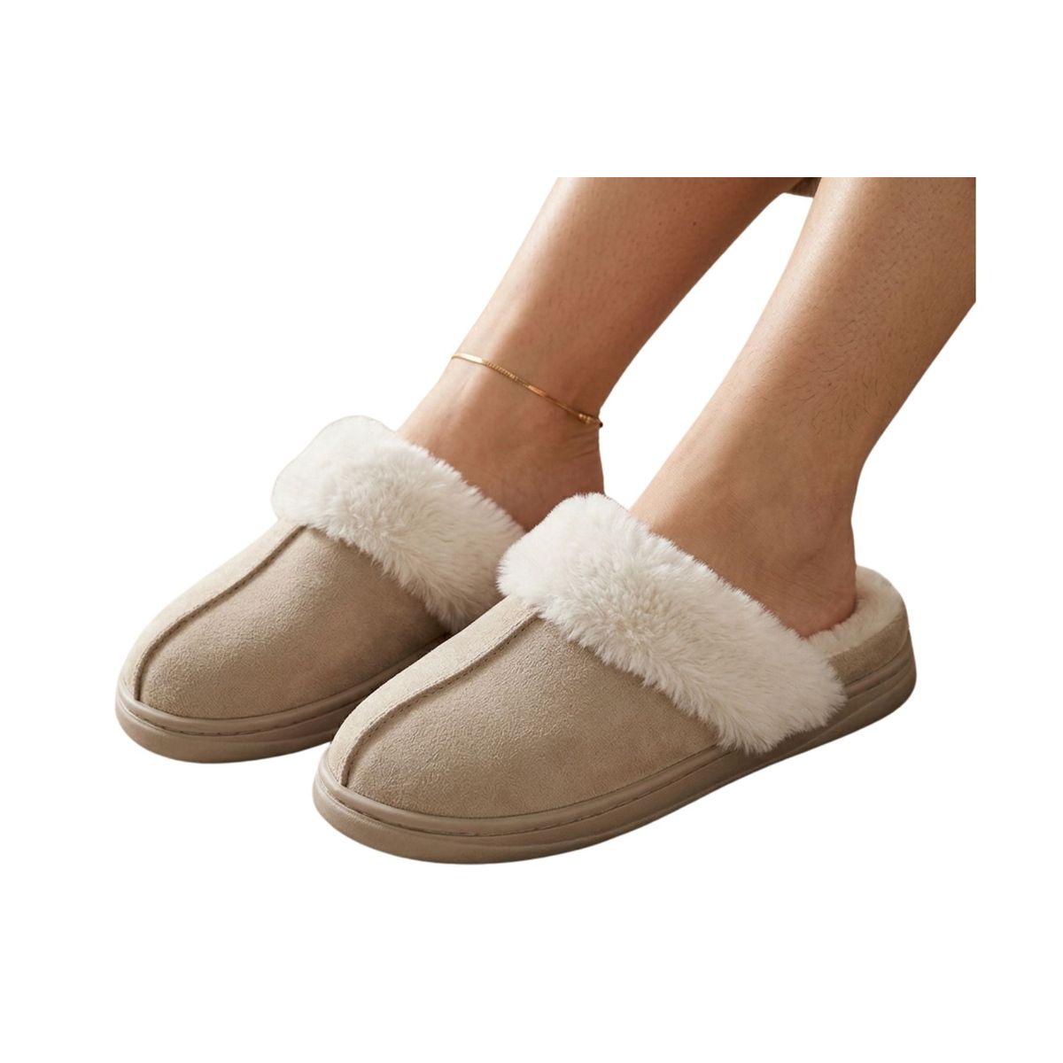 LOOK SHOP - Pantuflas Mujer Invierno Chiporro Peluche. Plataforma 503