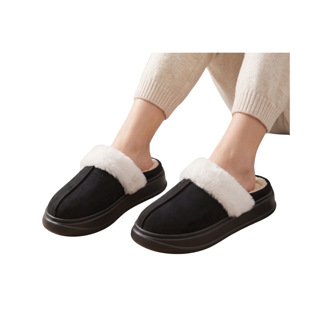 LOOK SHOP - Pantuflas Mujer Invierno Chiporro Peluche. Plataforma 503