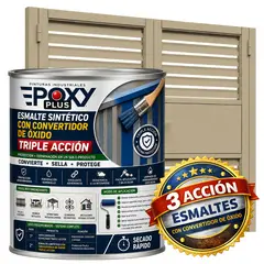 EPOXY - ESMALTE SINTETICO - CONVERTIDOR OXIDO - 1-8 GALÓN - BEIGE GRISÁCEO