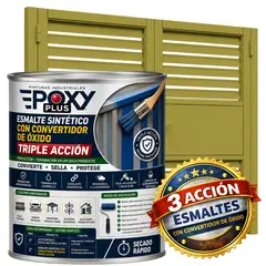 EPOXY - ESMALTE SINTETICO - CONVERTIDOR OXIDO - 1-8 GALÓN - AMARILLO OLIVA