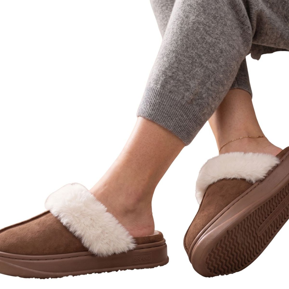 LOOK SHOP - Pantuflas Mujer Invierno Chiporro Peluche. Plataforma 503