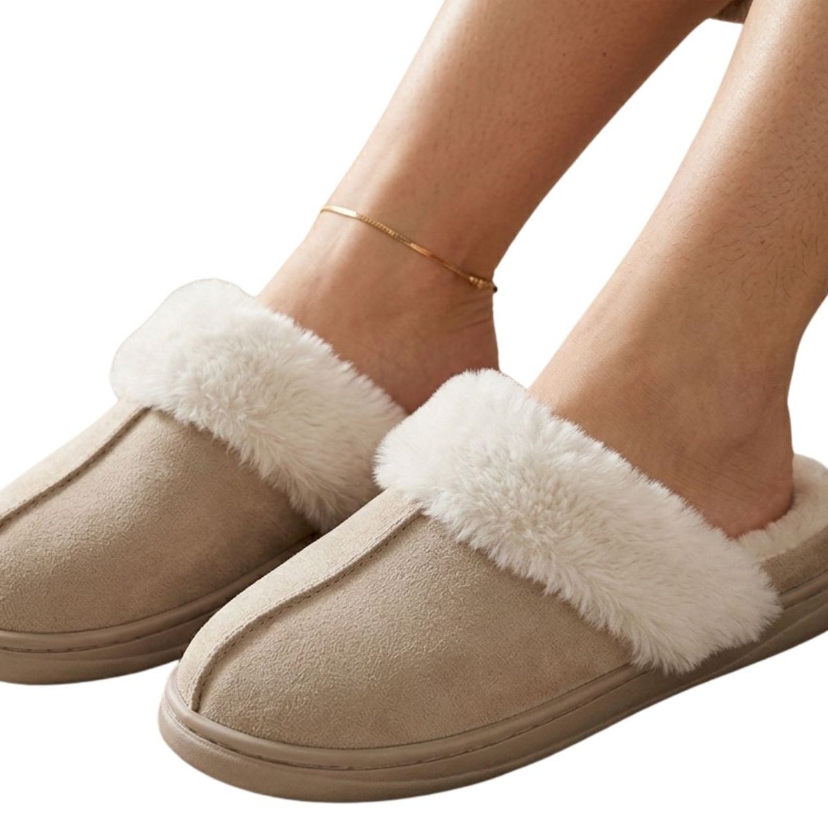 LOOK SHOP - Pantuflas Mujer Invierno Chiporro Peluche. Plataforma 503