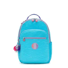 KIPLING - Mochila Mujer Seoul Celeste