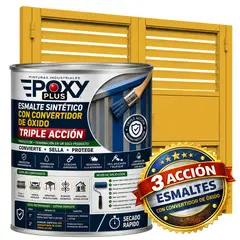 EPOXY - ESMALTE SINTETICO - CONVERTIDOR OXIDO - 1-8 GALÓN - AMARILLO RETAMA