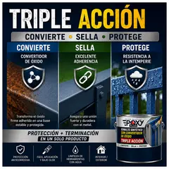 EPOXY - ESMALTE SINTETICO - CONVERTIDOR OXIDO - 1-8 GALÓN - NARANJA PROFUNDO