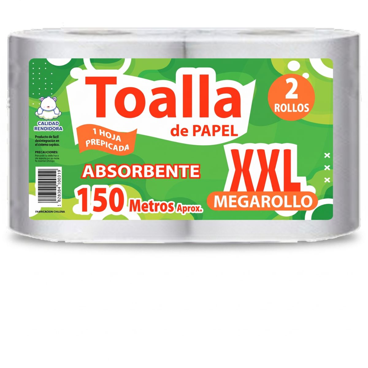 GENERICO - Toalla XXL Hogar 2x150 mts. Prepicada. extra Absorbente