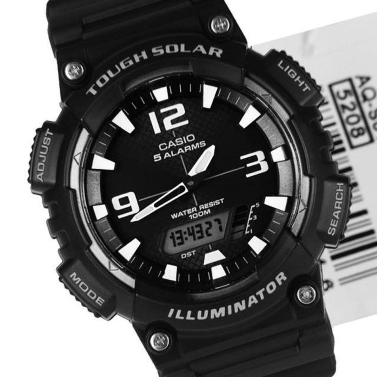 CASIO - RELOJ CASIO AQS810W-1A HOMBRE TOUGH SOLAR WR100M