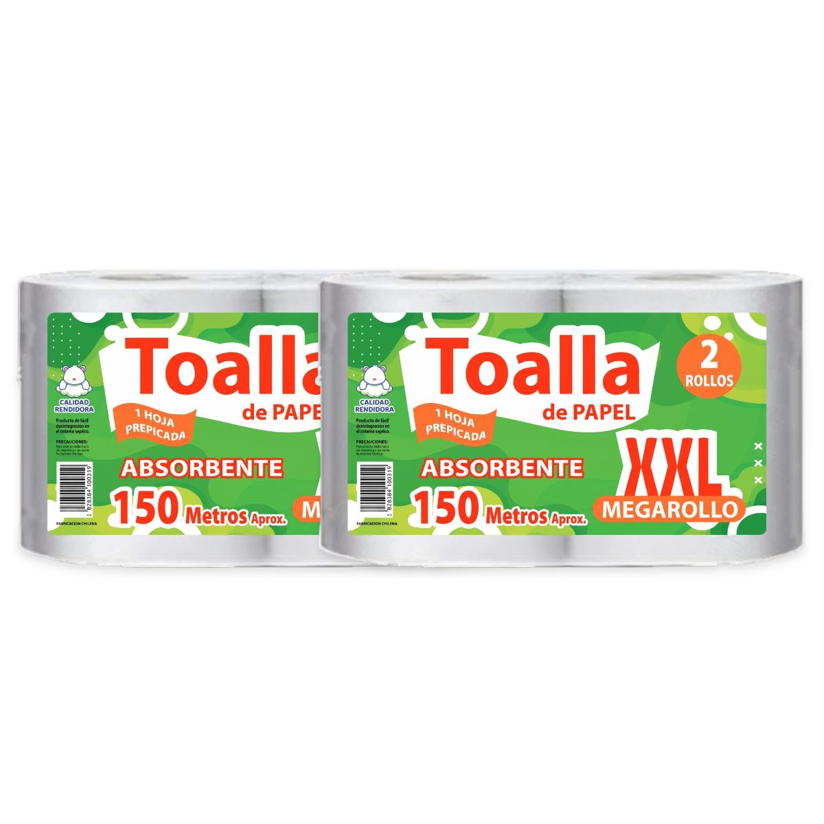 GENERICO - Pack 4 Toallas XXL Hogar 150 mts. Prepicada. extra Absorbente
