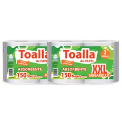 GENERICO - Pack 4 Toallas XXL Hogar 150 mts. Prepicada. extra Absorbente
