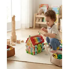 GENERICO - Juguete Educativo Montessori de Madera Casa de Motricidad Fina