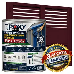 EPOXY - ESMALTE SINTETICO - CONVERTIDOR OXIDO - 1-8 GALÓN - ROJO VINO