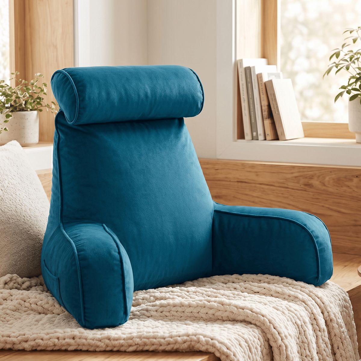 GENERICO - Cojin Memory Foam Reposaespalda Para Leer O Descansar