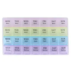 GENERICO - X2 Pastillero Semanal con Estuche Plástico