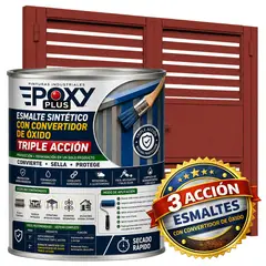 EPOXY - ESMALTE SINTETICO - CONVERTIDOR OXIDO - 1-8 GALÓN - ROJO MARRÓN