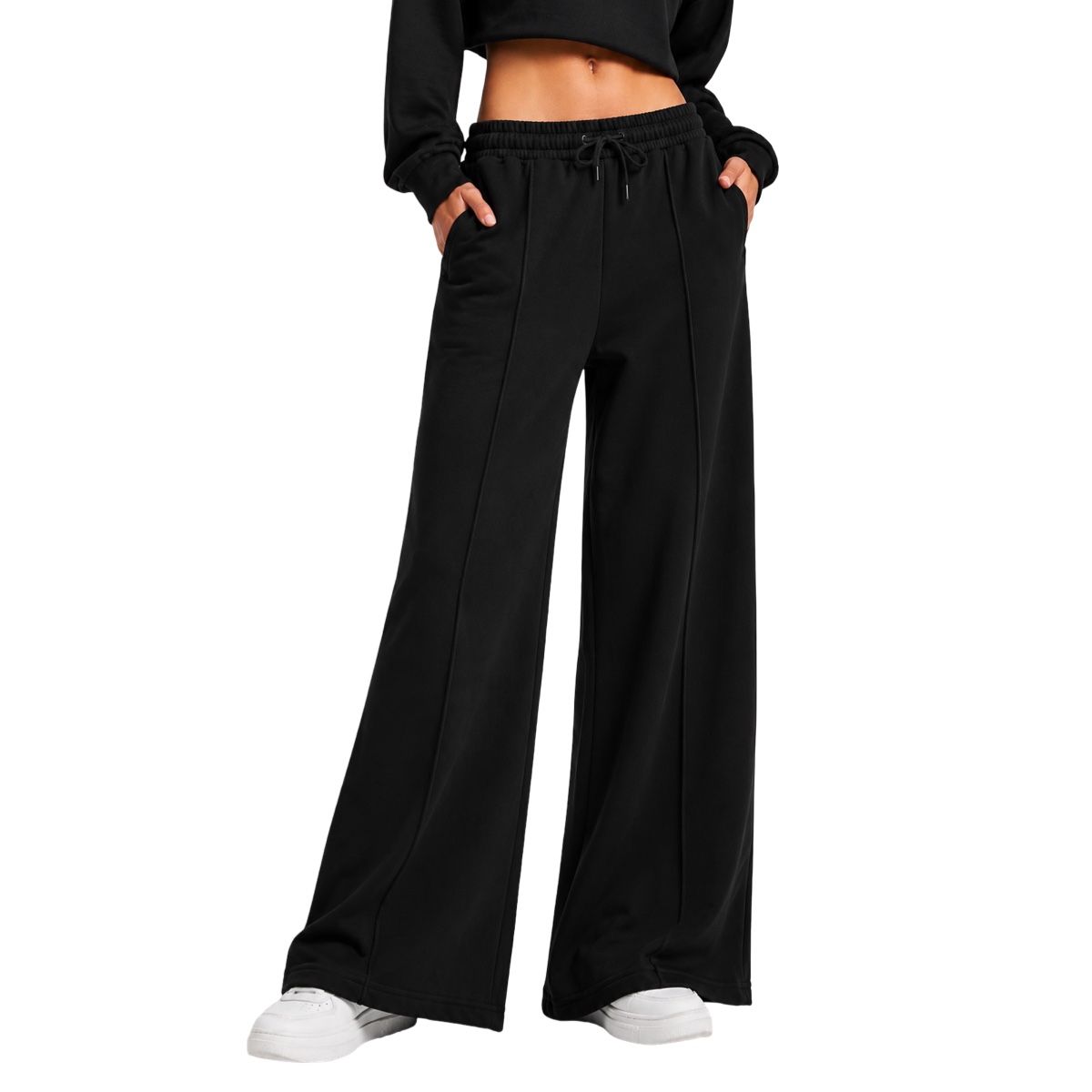 AAYO MODA - Pantalón Ancho Casual Mujer  Franela Algodón Suave y Cómoda