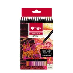 FILGO - LAPICES DE COLORES DE MADERA ESTUCHE 15 SUNSET
