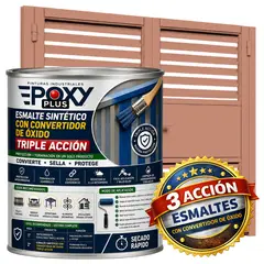 EPOXY - ESMALTE SINTETICO - CONVERTIDOR OXIDO - 1-8 GALÓN - ROJO BEIGE