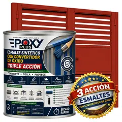 EPOXY - ESMALTE SINTETICO - CONVERTIDOR OXIDO - 1-8 GALÓN - ROJO TOMATE