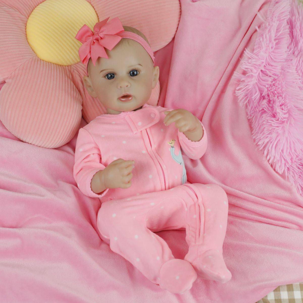 GENERICO - Muñeca Reborn De 48 Cm Vinilo Silicona Niña