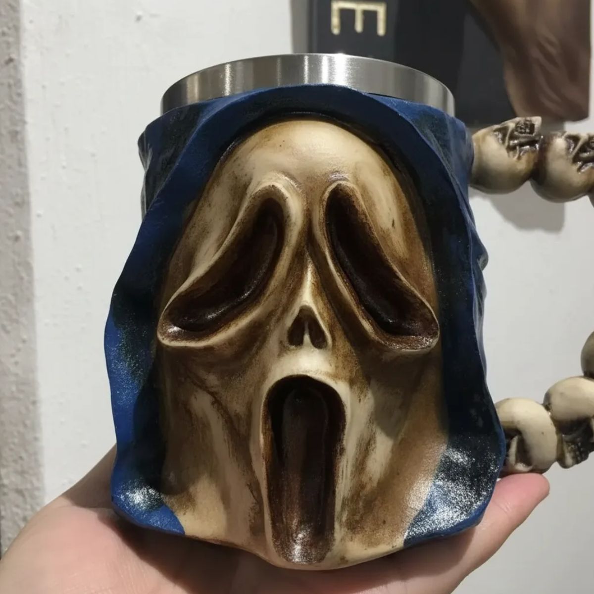 GENERICO - Tazón Taza De Cráneo Vikingo Tazón Cerveza Acero Inoxidable
