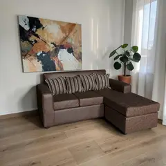 DUNA - Sofá Seccional Intercambiable Viena café envejecido