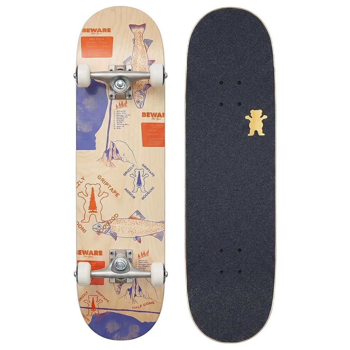 GRIZZLY - Tabla Skate Completa Half Dome 8.0'' Grizzly Griptape