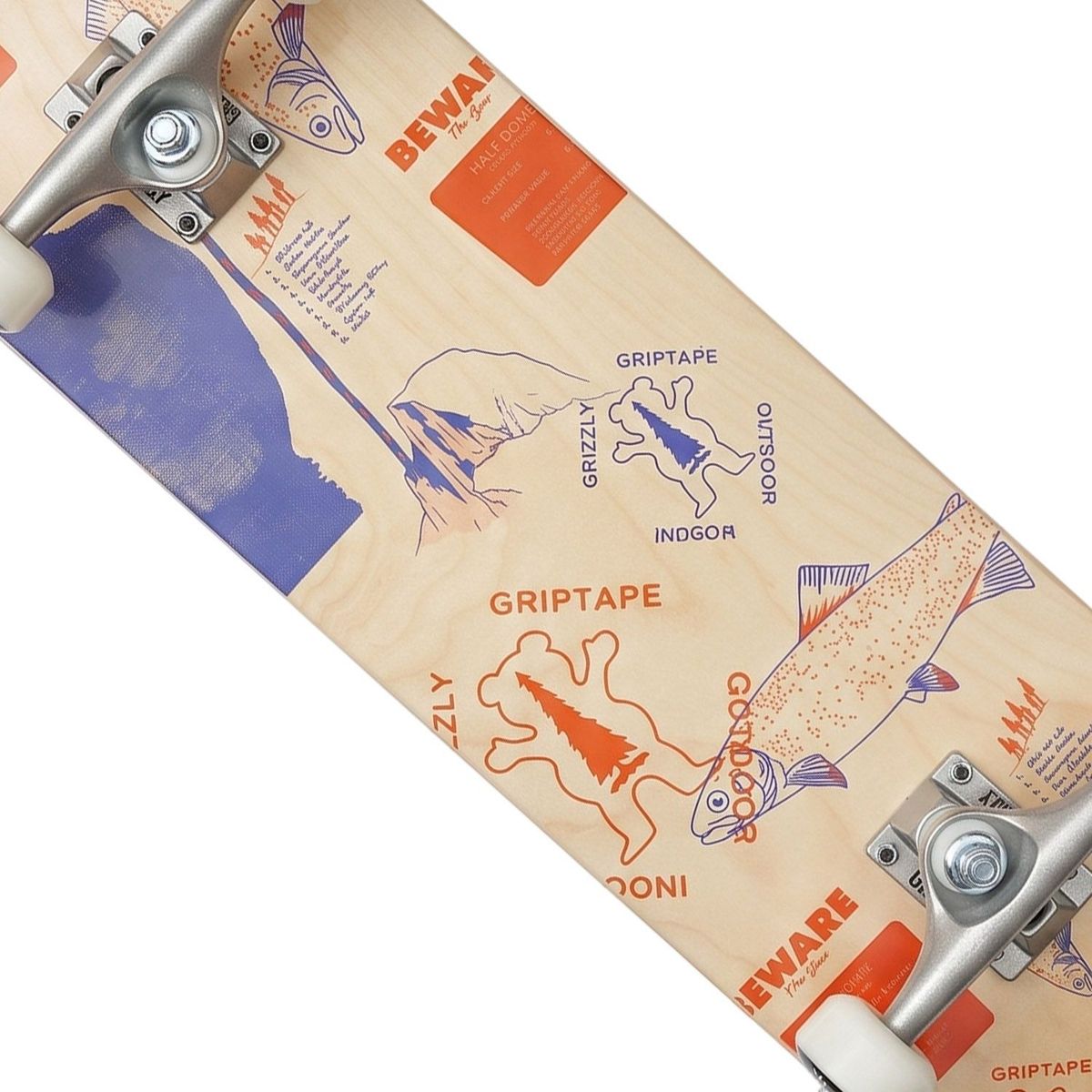GRIZZLY - Tabla Skate Completa Half Dome 8.0'' Grizzly Griptape