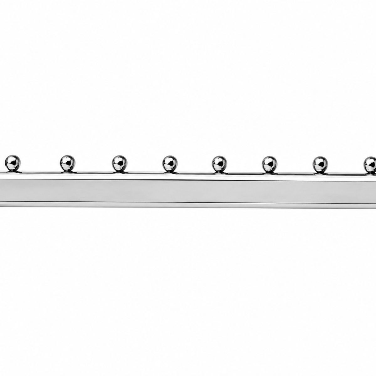 GENERICO - Pack 50 Ganchos Para Panel Ranurado 40 Cm 8 Puntos Cromado