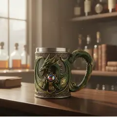 GENERICO - Tazón Taza De Cráneo Vikingo Tazón Cerveza Acero Inoxidable