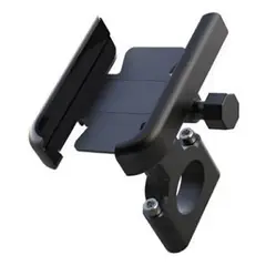 GENERICO - Soporte Celular Metálico Moto Bici Giro Soporte Para Celular G12 Estilo Manillar Negro