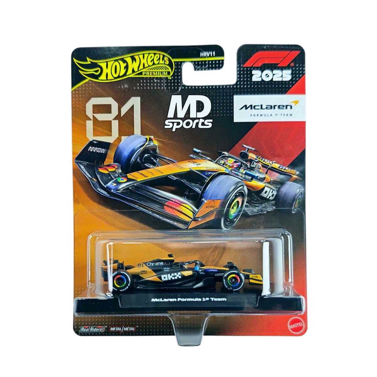HOT WHEELS - Auto Formula 1 McLaren MCL39 2025 #81 Oscar Piastri HotWheels Premium 1:64
