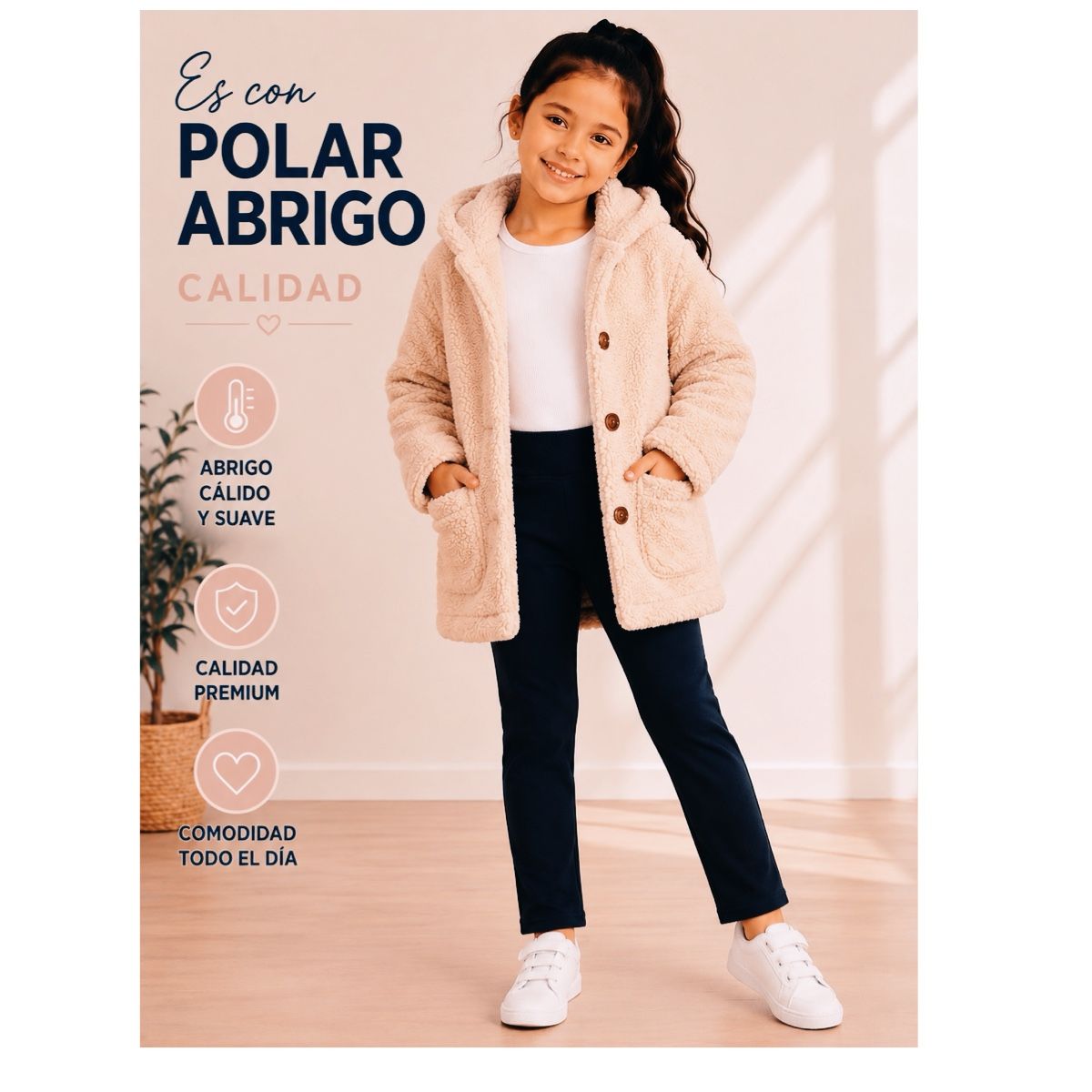 AAYO MODA - Pantalon Calza Nina Abrigada con Chiporro Interior Calidad Nacional