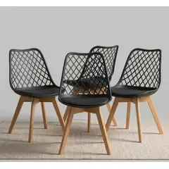 CORI CORI - Pack 4 Sillas de Comedor Tulip Mesh
