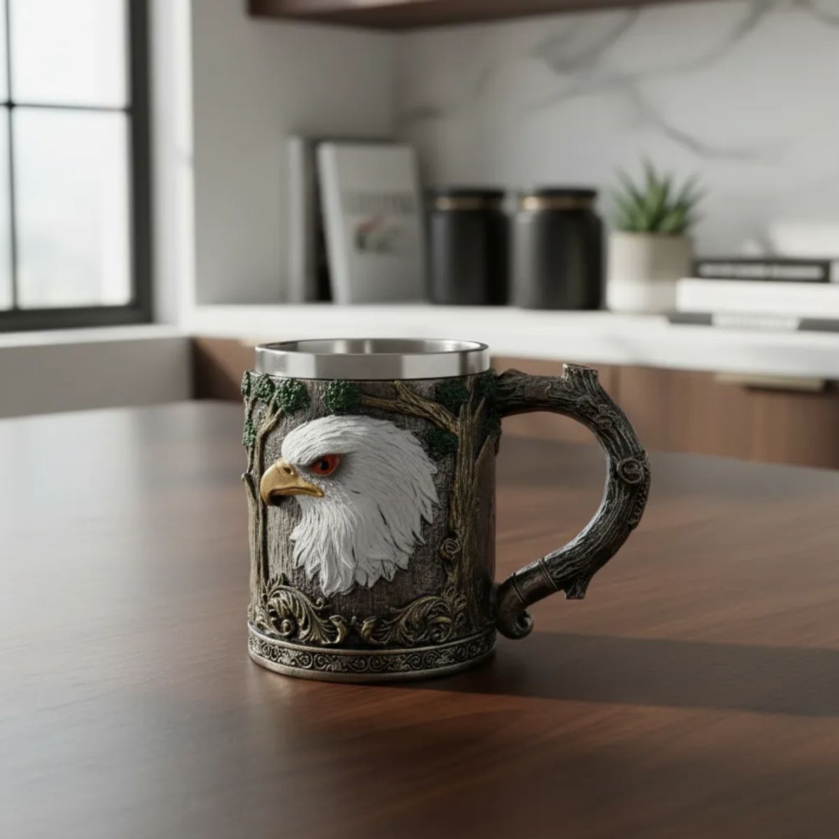 GENERICO - Tazón Taza De Cráneo Vikingo Tazón Cerveza Acero Inoxidable