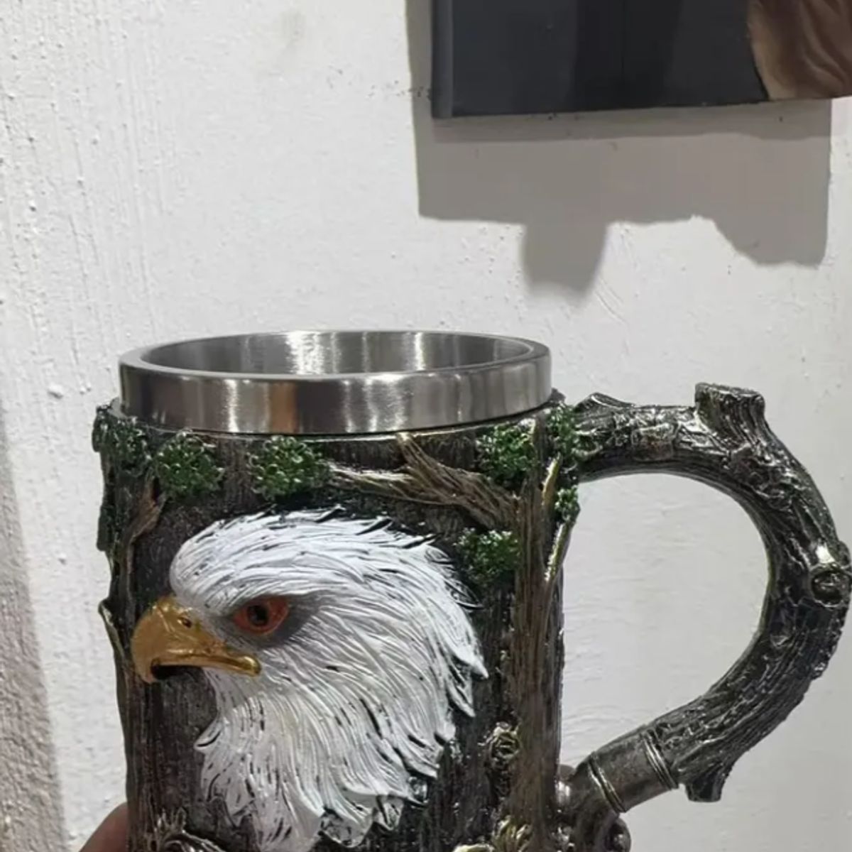 GENERICO - Tazón Taza De Cráneo Vikingo Tazón Cerveza Acero Inoxidable