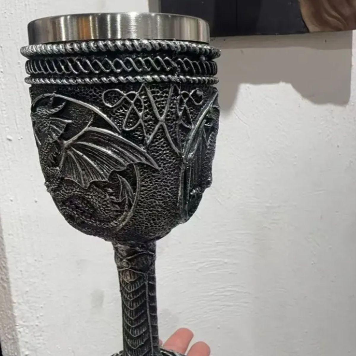 GENERICO - Tazón Taza De Cráneo Vikingo Tazón Cerveza Acero Inoxidable