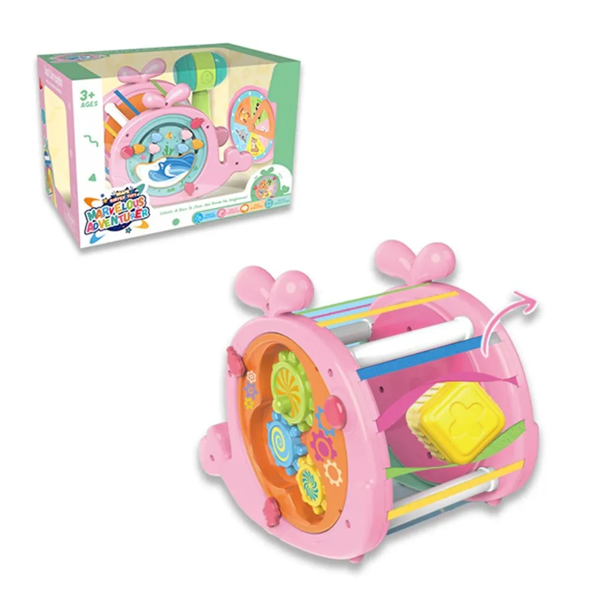 GENERICO - Juguete Sensorial Educativo 2 En 1 Didáctico Para Bebé