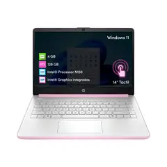 HP - Notebook Intel N150 4GB 128GB 14 Táctil HD W11 Lavanda