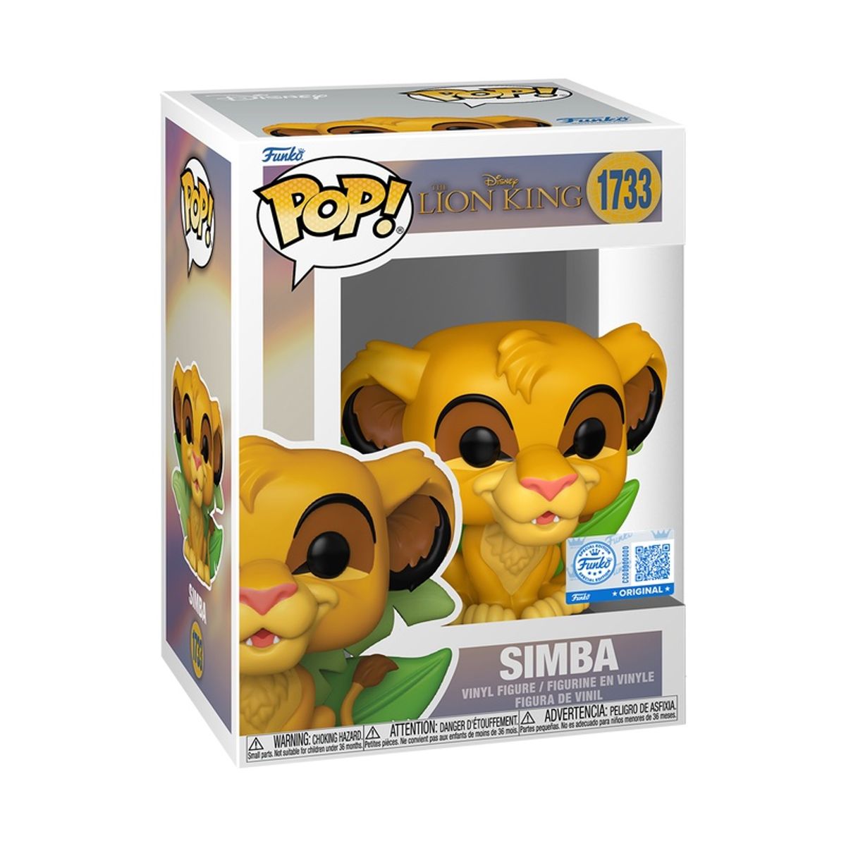 FUNKO - Funko Pop El Rey Leon – Simba 1733 + Protector