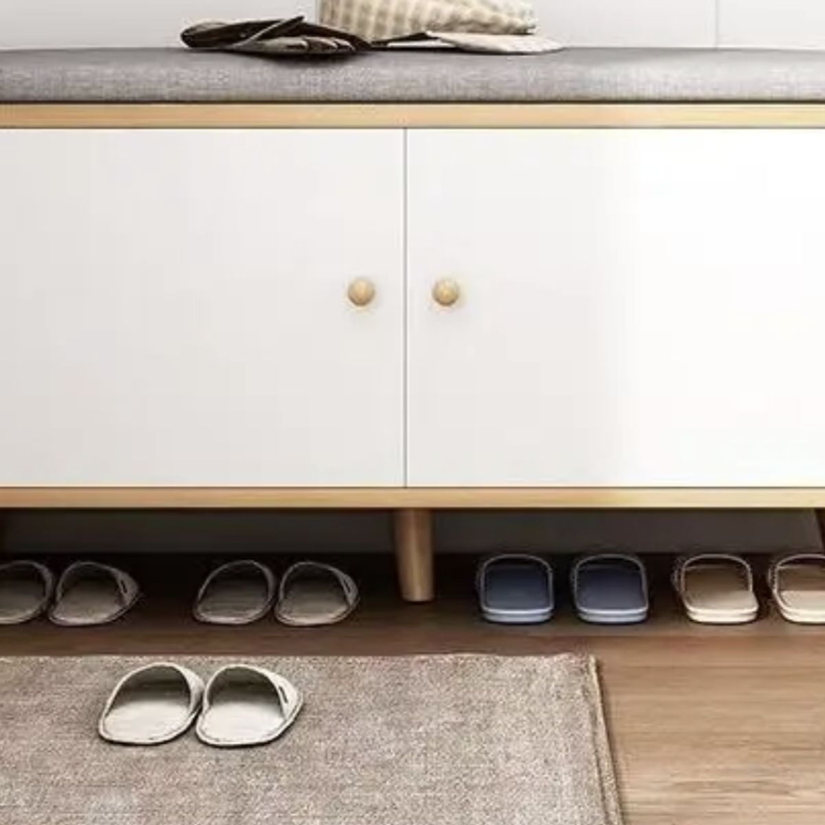 IDEEHOUSE - Zapatero Organizador Con Asiento 80cm
