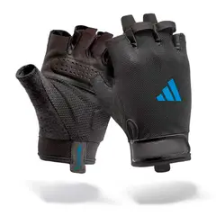 ADIDAS - Guantes Fitness Unisex Essentials Gloves Negro/Azul