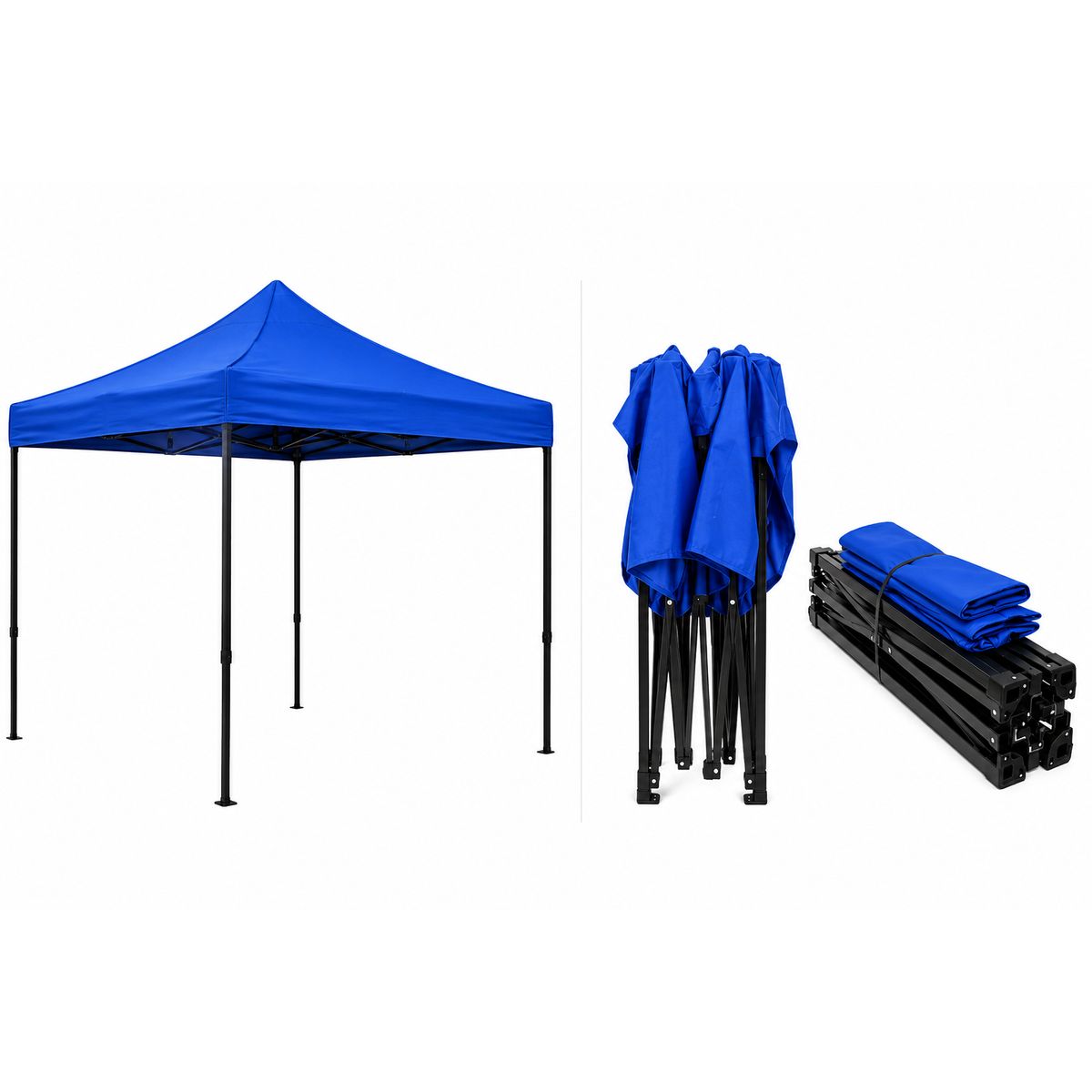 GENERICO - Toldo Plegable Azul 3x3 m Impermeable
