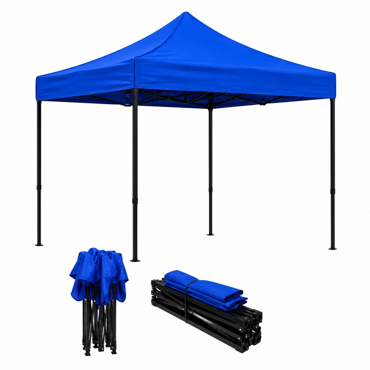 GENERICO - Toldo Plegable Azul 3x3 m Impermeable