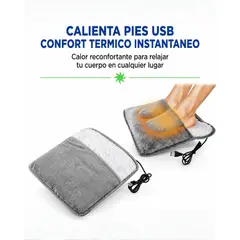 GENERICO - Calienta Pies y Almohadilla Térmica USB Premium – Confort Instantáneo 4 en 1