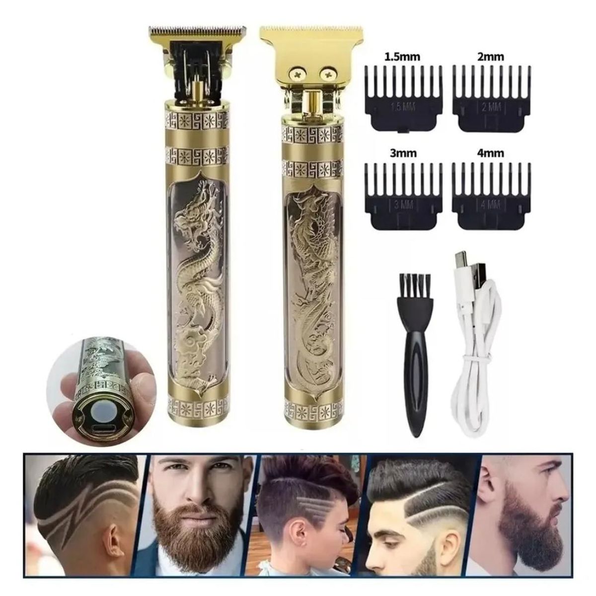 IRM - Afeitadora Eléctrica Maquina Corta Pelo Barba usb