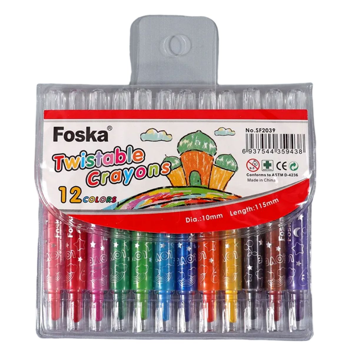 FOSKA - Lápiz de crayón retorcible SF2039 FOSKA