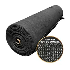 GENERICO - Malla para control de Sombra 90% Techo Patio Terraza Jardin de 4x5m