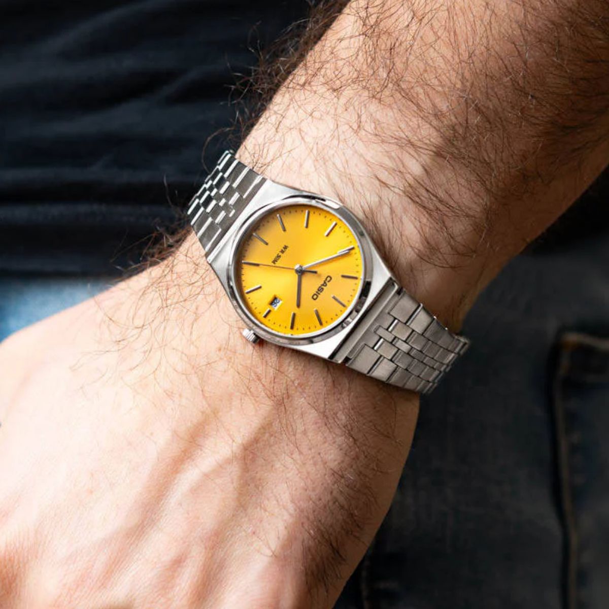 CASIO - RELOJ CASIO MTP-B145D-9AVDF PLATEADO AMARILLO UNISEX